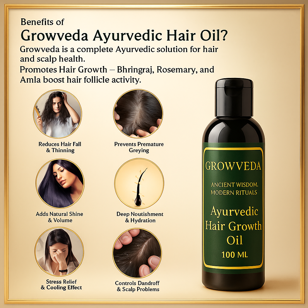 Growveda Ayurvedic Hair Oil