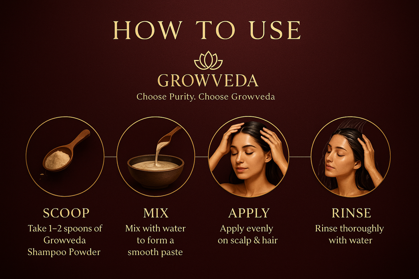 Growveda Ayurvedic Shampoo Powder