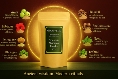 Growveda Ayurvedic Shampoo Powder