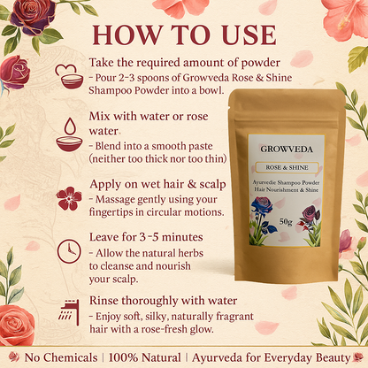 Rose & Shine Herbal Shampoo